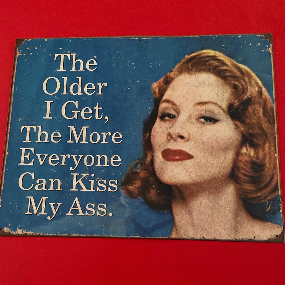 NWT/ EPHEMERA- METAL SIGN